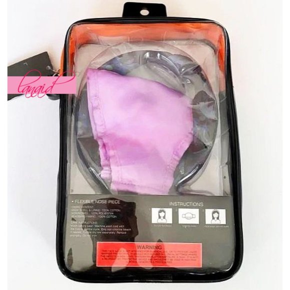 French Connection Matching Headband Scrunchies Face Masks Set Paisley Floral - Picture 3 of 7